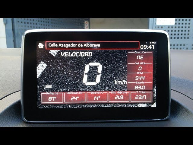 MAZDA CONNECT 2018 SPEEDOMETER 5.5 ALL IN ONE - YouTube