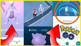 Pokemon GO | WORLD FIRST LEGENDARY POKEMON MEWTWO ARTICUNO & DITTO GAMEPLAY