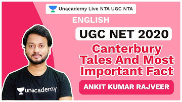 UGC NET 2020 | Canterbury Tales and Most Important Fact | AKS Rajveer | Unacademy Live