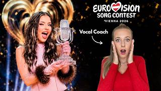 Vocal Coach reacts to the 2026 Eurovision Winner / Dara - Bangaranga (Final)
