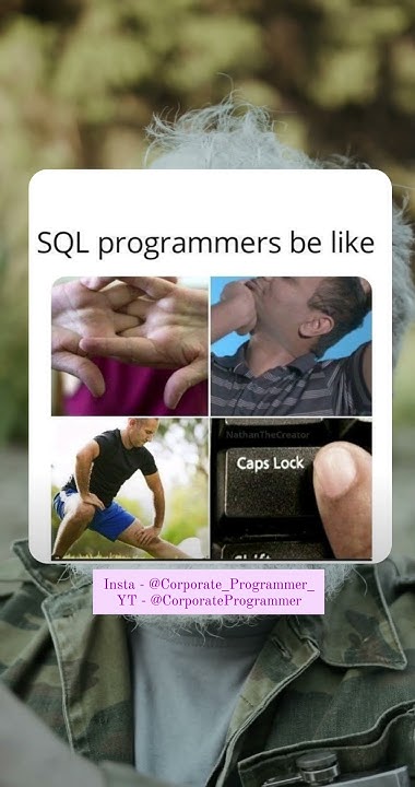 Life of SQL developers - Funny Reel #sql #database #coding #code #memes ...