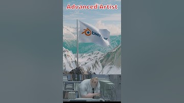 Blender Noob vs Pro: Waving Flag #blender #blendertutorial #blendercommunity #blender3d