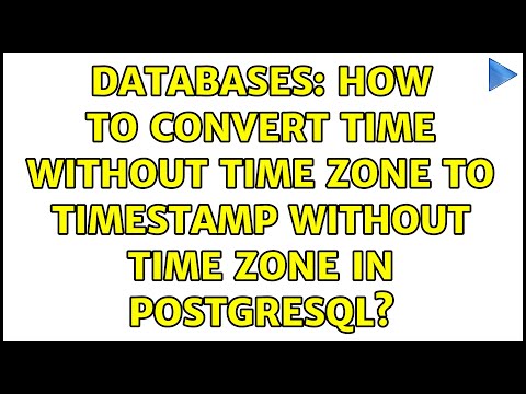 Databases: How to