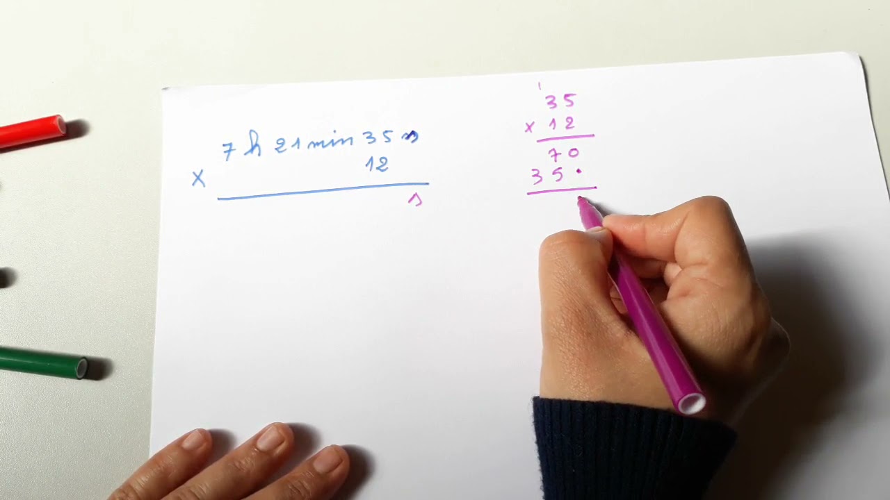 جداء أو ضرب الأعداد الستينية المستوى الخامس و السادس ابتدائي