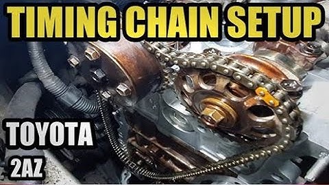 How to replace timing chain Toyota Corolla VVT-i engine. Year 2000 to 2008. (2az)