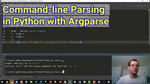 Command Line Parsing Arguments in Python with Argparse - Intro and Demo