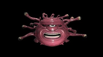 Modo & Daz - 3D Modeling Virus Character Test Animation in Ghostbusters Retro Style