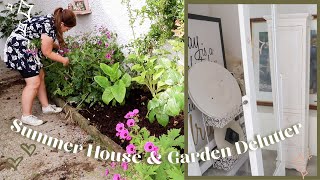 Satisfying Summer declutter, house and small garden tidy and garden tour!