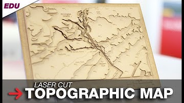 Laser Cut Topographic Maps | Topographic Map Assembly | Geography Project