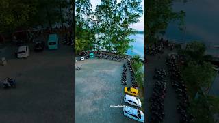 Drone Hexacopter rakitan coba terbang di atas danau cipondoh#drone
