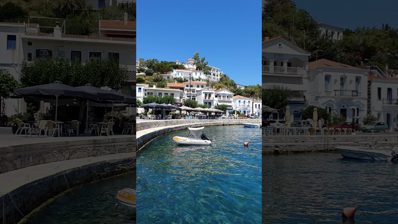 Evdilos village. Ikaria,  Greece. The island of long life