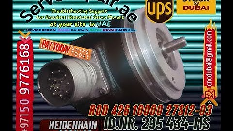 Tech Service Support for Heidenhain Encoder Error Diagnosis Health check at Site ServoRepair.ae UAE