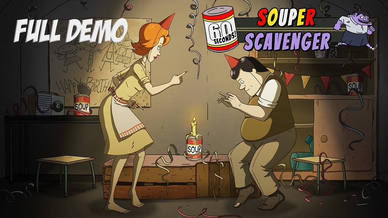 60 Seconds! Souper Scavenger: FULL DEMO (No Commentary)
