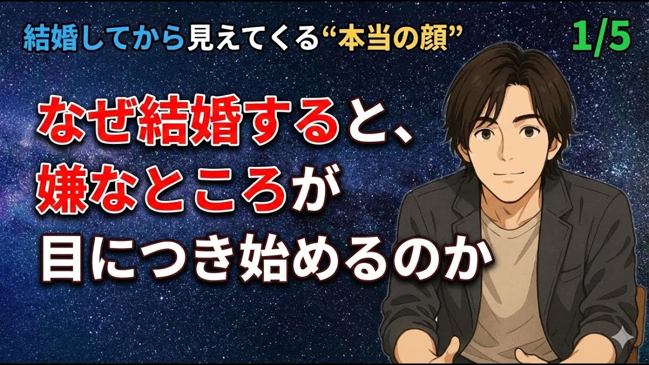 【本当の顔 1/5】なぜ結婚すると、嫌なところが目につき始めるのか