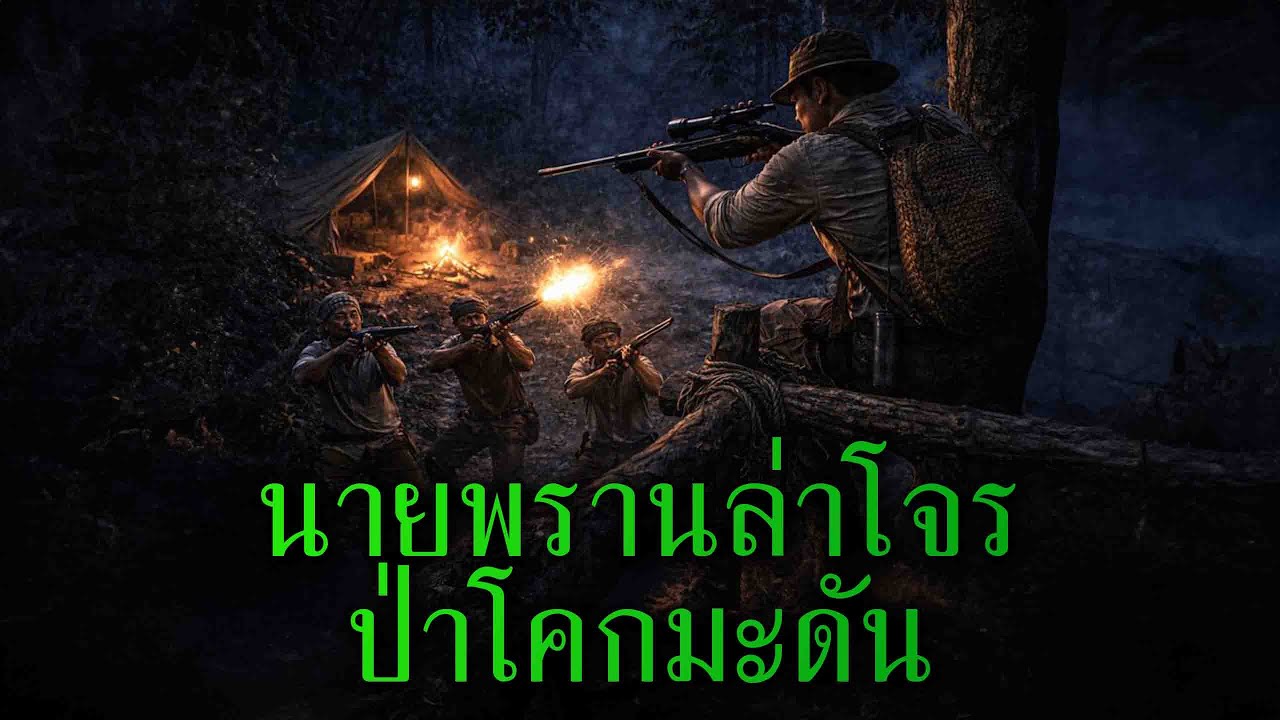 (ตอนเดียวจบ) นายพรานล่าโจร ป่าโคกมะดัน l เรื่องเล่ารอบกองไฟ