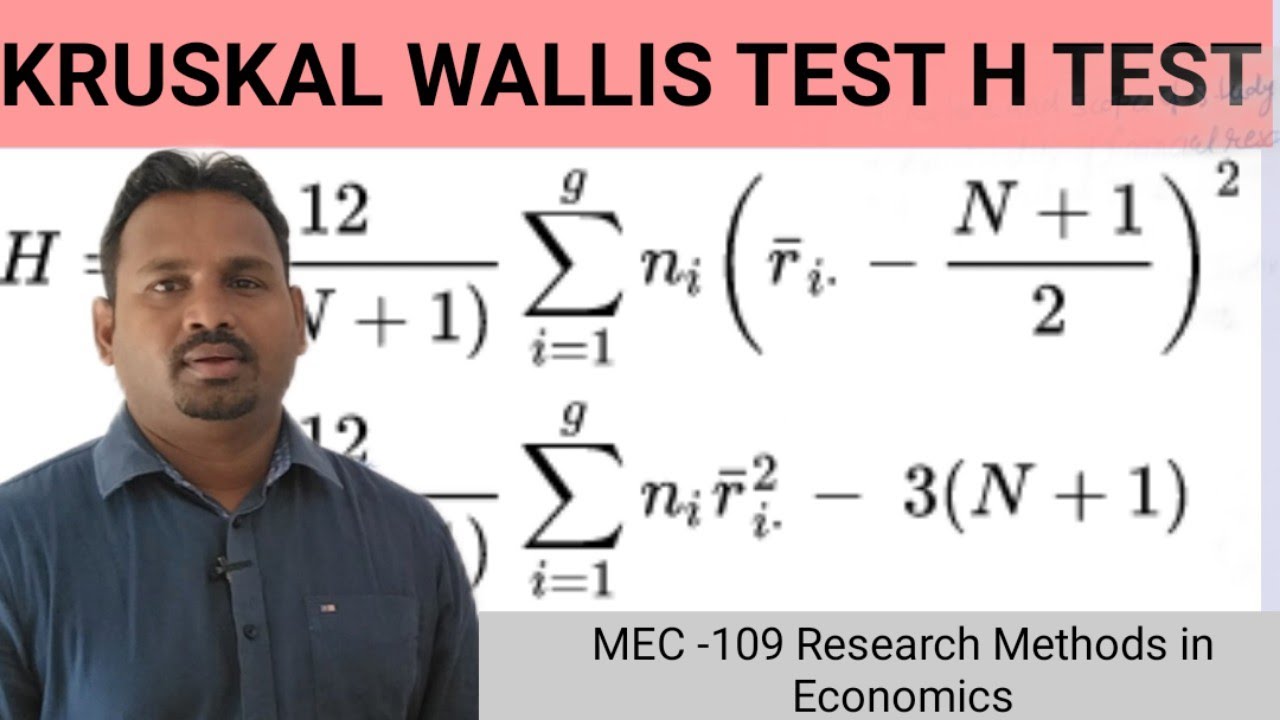 hypothesis testing kruskal wallis