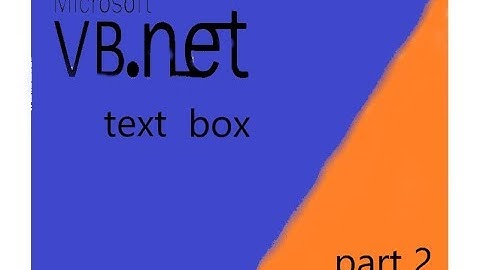 visual basic text  Box Tutorial part 2