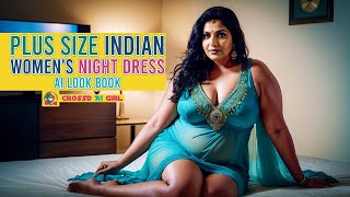 Stunning Plus Size Indian Womens Night Dress Lookbook Ai Model Lookbook 