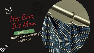 Shower Curtain Rod Keeps Falling Down  Mom Shows How to Install Tension Rod and Hang Shower Curtain