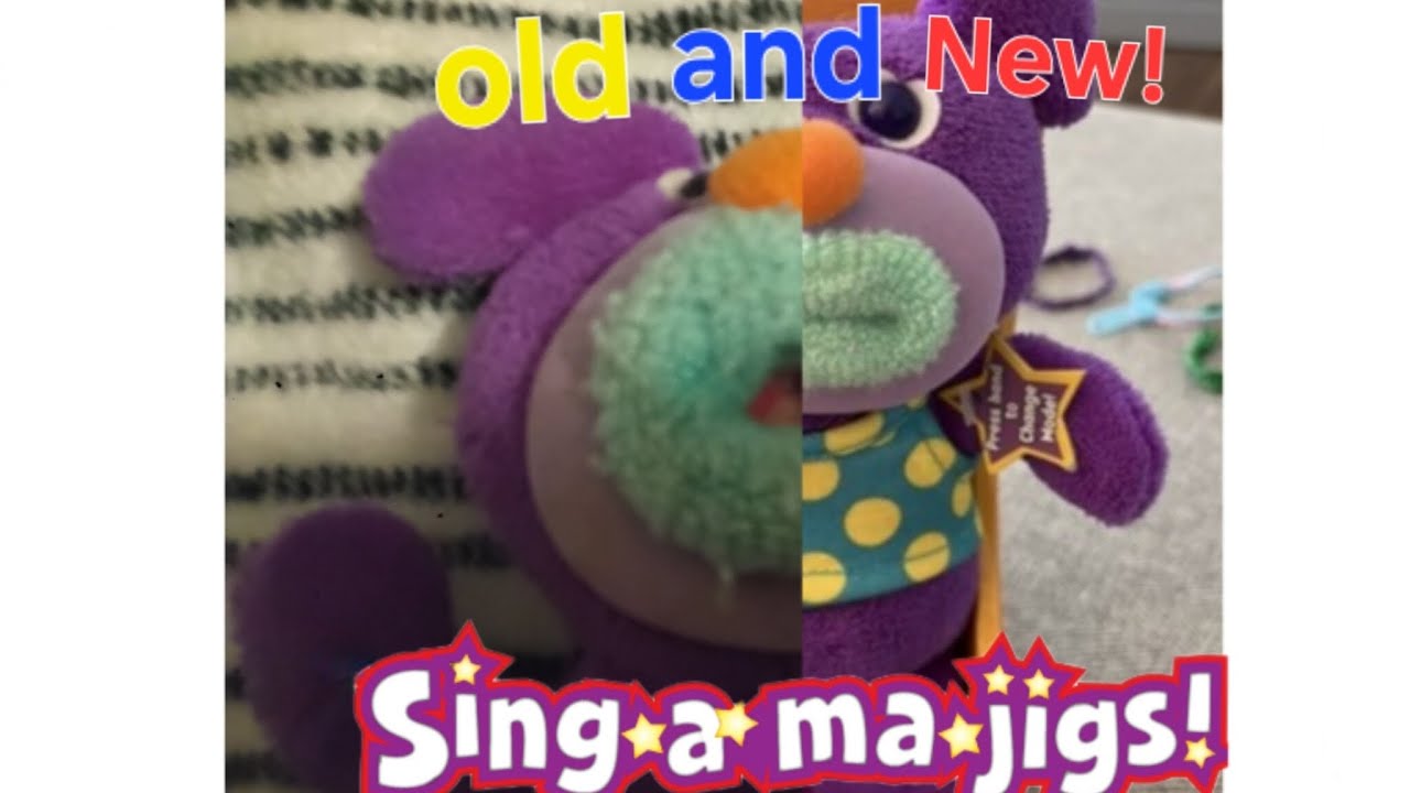 Comparing old and new sing a ma jigs! 