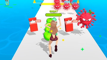 Run Healthy 👱‍♀️🍎🦠  Level 11-13 Gameplay Walkthrough (Android, iOS)