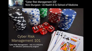 2020-03-25 CERIAS - Cyber Risk Management 101