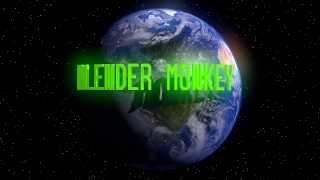 Monkey Blender Earth Logo