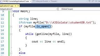 How to Read Data from a Textfile in C++