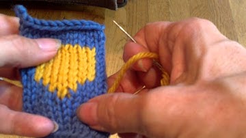 Weaving in Ends in Intarsia--Tip of the Week--07/18-14-1/1