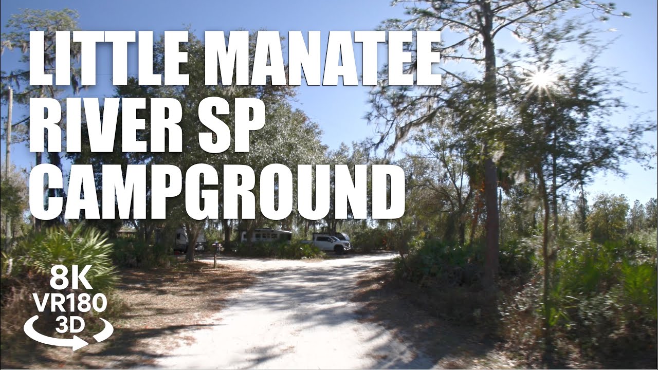 Little Manatee River State Park Campground VR180 8K 3D | RV & Equestrian Camping | VR视频 8K 3D動画 VR旅行