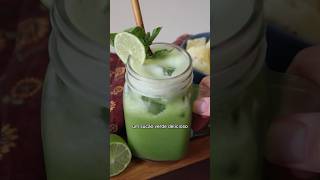 SUCO VERDE SUPER REFRESCANTE: bem delicioso pra esse calor que tá chegando 🍍