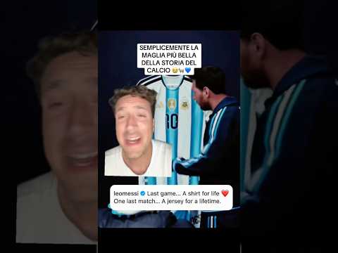 SEMPLICEMENTE LA MAGLIA PIÙ BELLA DELLA STORIA DEL CALCIO 😭🐐💙 #calcio #argentina #messi #leomessi