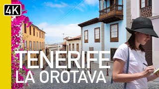 La Orotava, Tenerife 4k Walk | Stunning Colonial Town