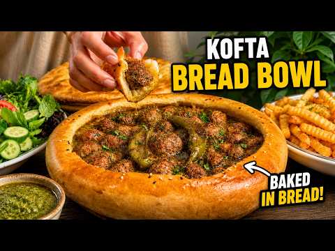 This Kofta Recipe Will Impress Everyone | Juicy Beef Kofta with Eggplant  |  کوفته داخل نان کاسه‌ای thumbnail