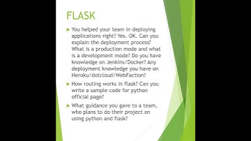 Cognizant Python Flask Interview Questions #python #flask