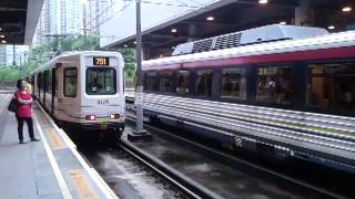 輕鐵751綫1057-1028@176駛離屯門站2號月台