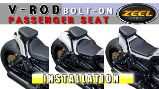 V-Rod Passenger seat installation - ZEEL Design