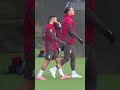 Mohamed Salah trains with the Liverpool squad 👀