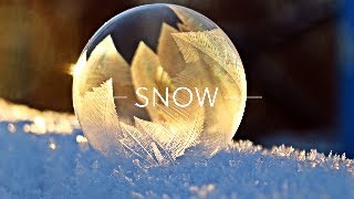 Snow Slideshow with Calm Relaxing Music and winter snow photos