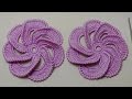 Мастер-класс вязание цветка крючком по спирали - Spiral crochet flower