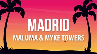 Maluma - Madrid (Letra/Lyrics) ft. Myke Towers Resimi
