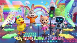 🚦 قف، انطلق، استدر الحلقة 2 🎵 أغنية حركية ممتعة للأطفال 🌈 screenshot 5