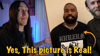 KANYE WEST WEARING A BURZUM T-SHIRT