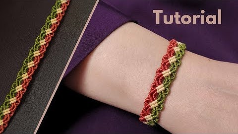 Macrame bracelet tutorial step by step 
