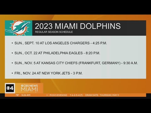 Miami Dolphins - Your 2020 Schedule. 