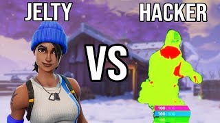 Jelty Vs Hacker | Best 1v1 in Fortnite History | Solo Vs Squads | Aimbotter