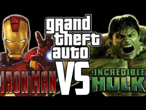 Grand Theft Auto IV - HULK VS IRON MAN (Mods)
