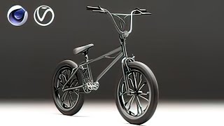 Bike Modeling and Rendering with Cinema 4D and V-Ray 5 - 17 Bicycle Steering Wheel Modeling