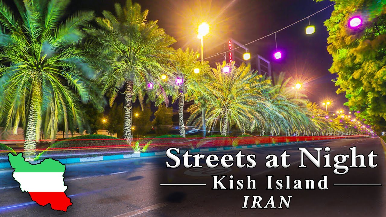 Kish Island Streets at Night, Iran 🇮🇷