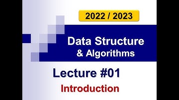 Data Structure & Algorithms  Lecture #01 Part #01